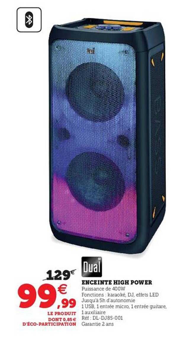 enceinte high power dual