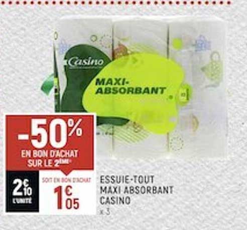 essuie-tout maxi absorbant