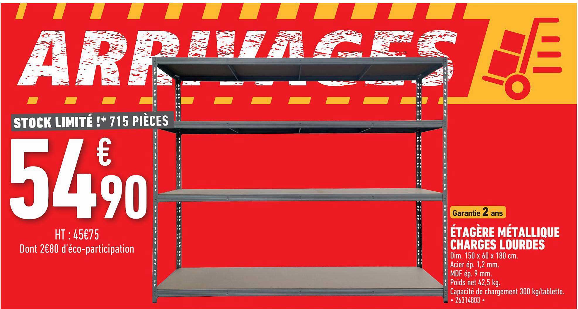 étagère métallique charges lourdes