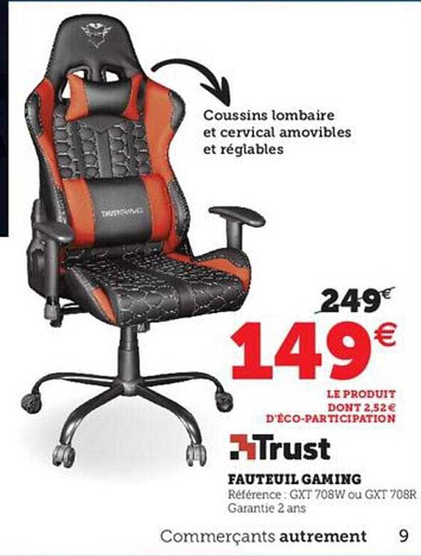 Fauteuil Gaming Trust