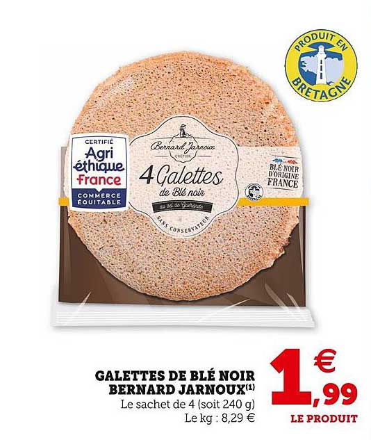 galettes de blé noir bernard jarnoux