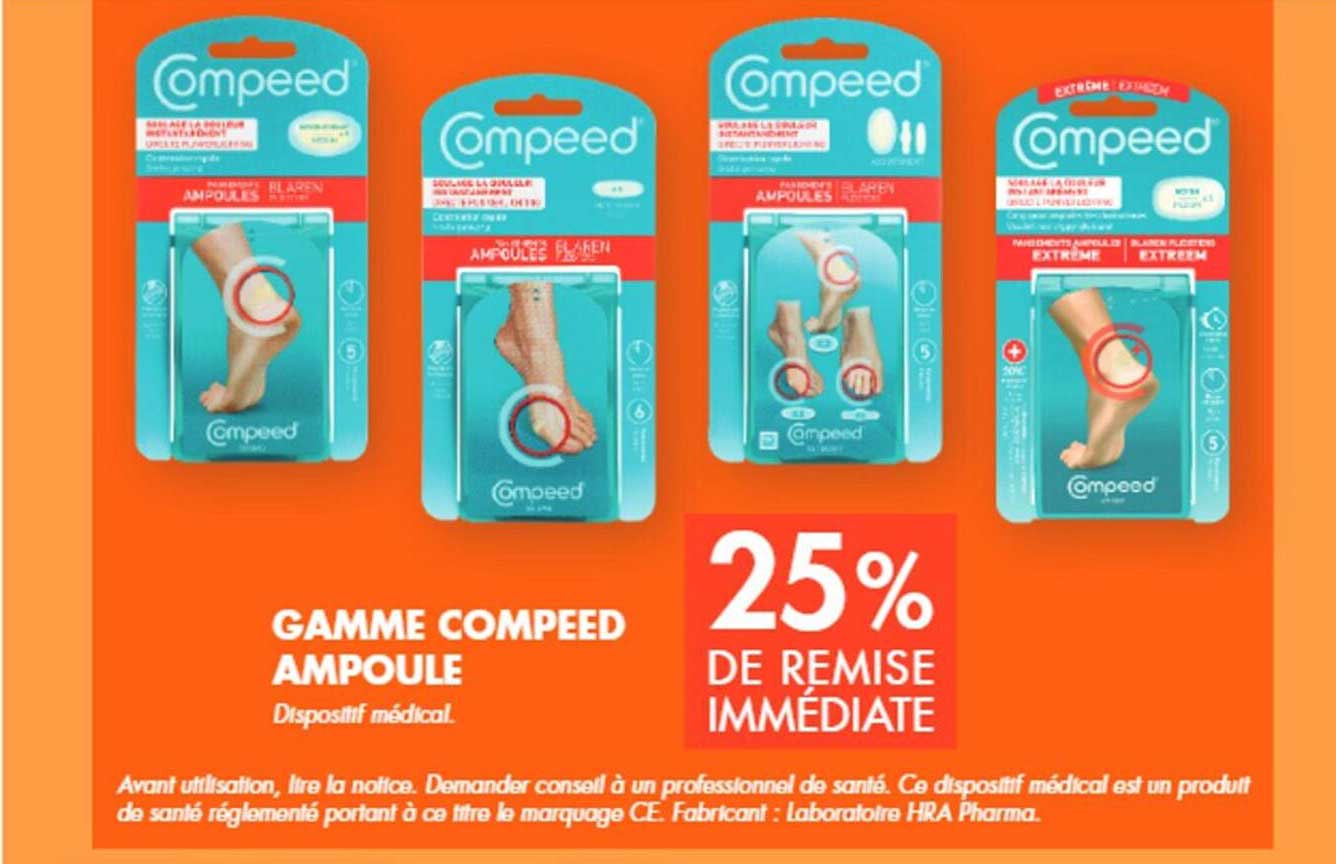 Gamme Compeed Ampoule