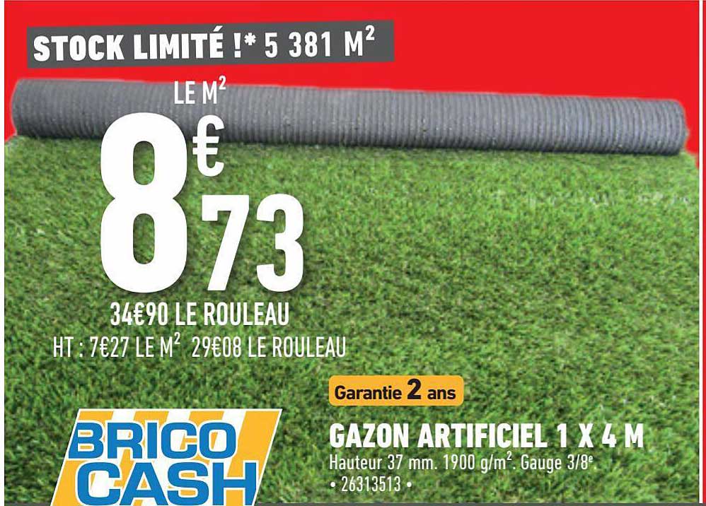 gazon artificiel 1 x 4 m