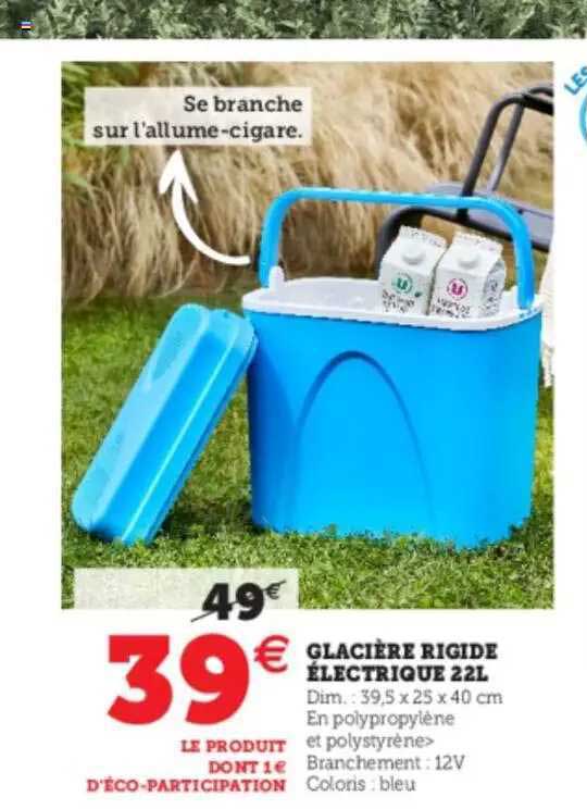 glacière rigide électrique 22l