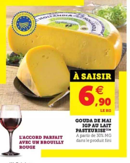 gouda de mai igp au lait pasteurisé