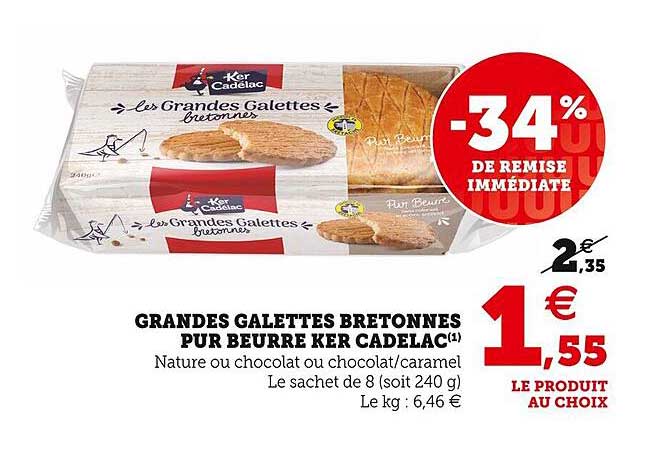 grandes galettes bretonnes pur beurre ker cadelac