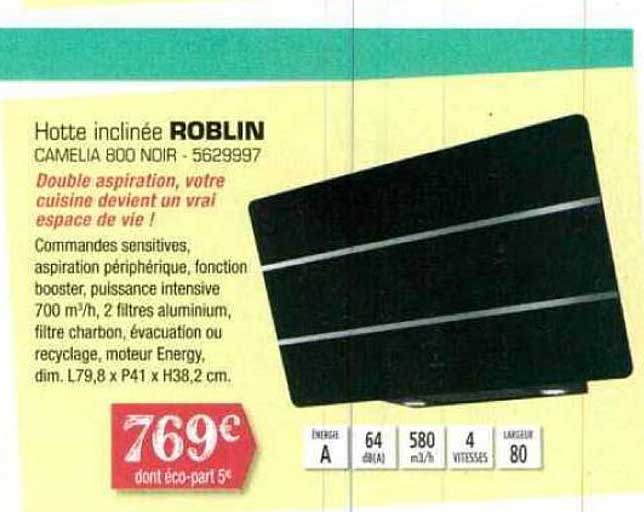 hotte inclinée roblin