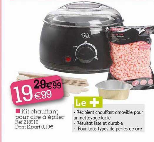 kit chauffant pour cire à épiler