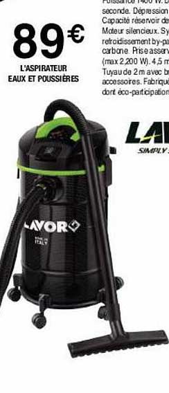 l'aspirateur eaux et poussières