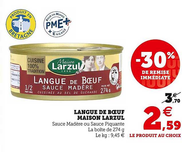 Langue De Bœuf Maison Larzul