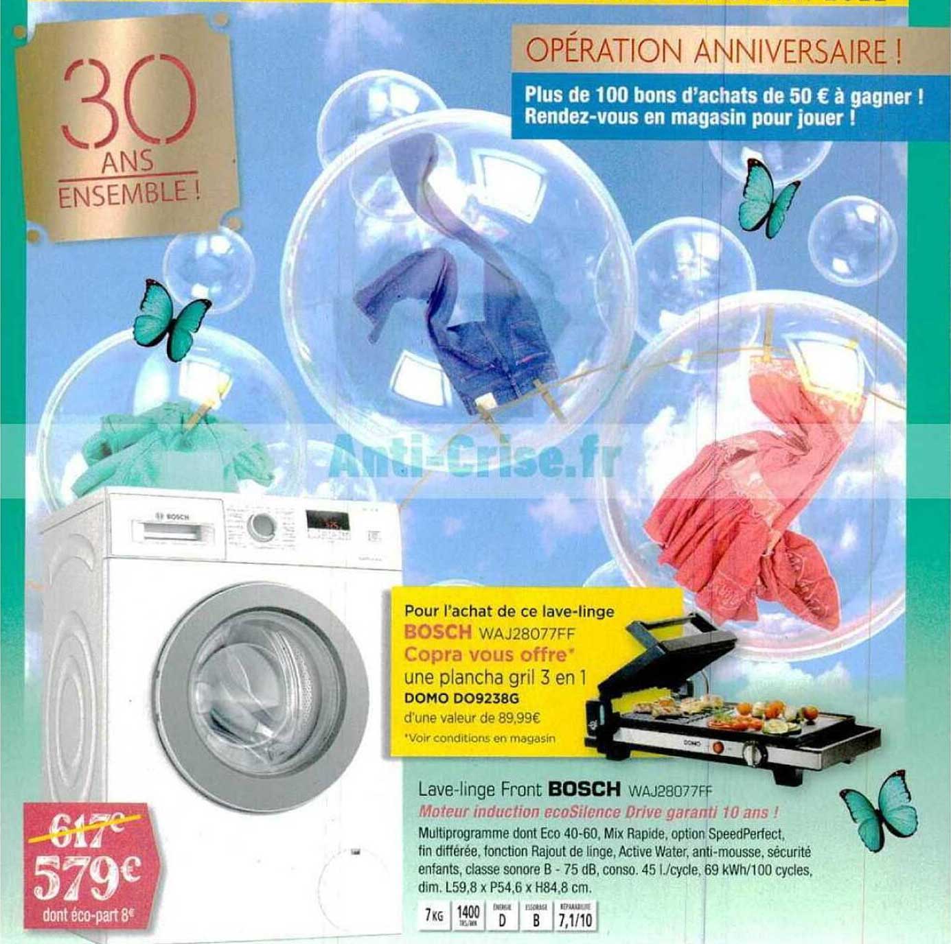 lave-linge front bosch