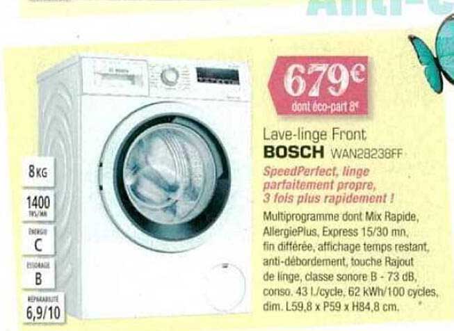 lave-linge front bosch