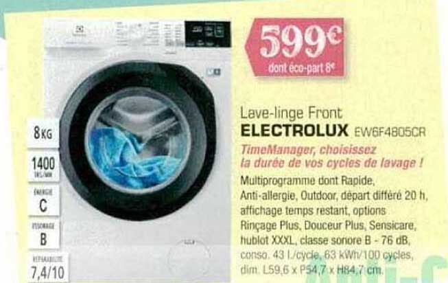lave-linge front electrolux
