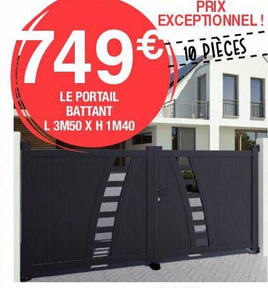 Le Portail Battant L 3 M 50 X H 1 M 40