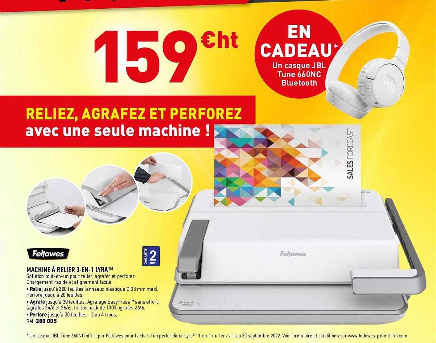 machine à relier 3-in-1 lyra fellowes