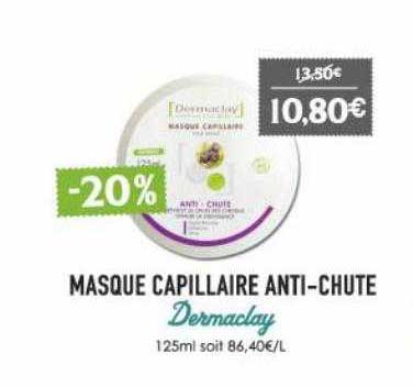 masque capillaire anti-chute dermaclay