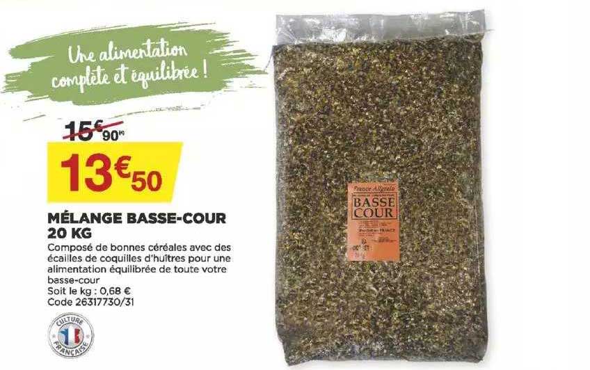 mélange basse-cour 20 kg