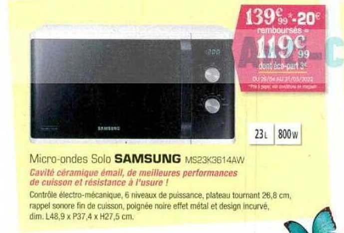 micro-ondes solo samsung