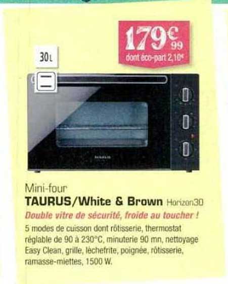 mini-four taurus-white & brown