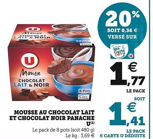 Mousse Au Chocolat Lait Et Chocolat Noir Panaché