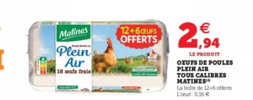 oeufs de poules plein air tous calibres matines