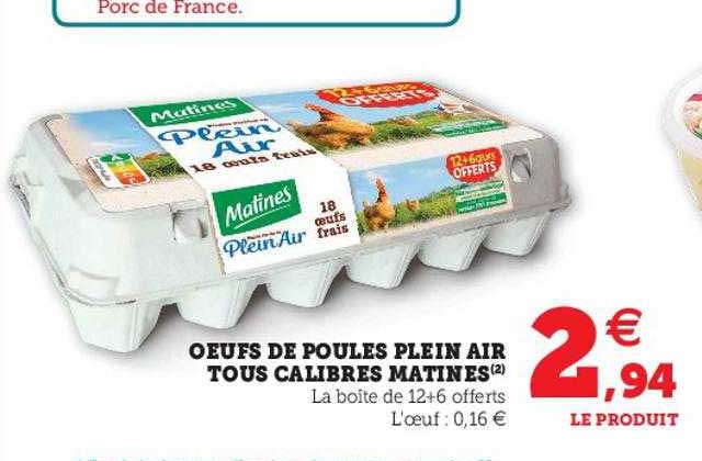oeufs de poules plein air tous calibres matines