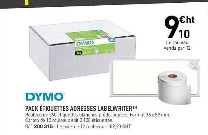 pack étiquettes adresses label writer dymo