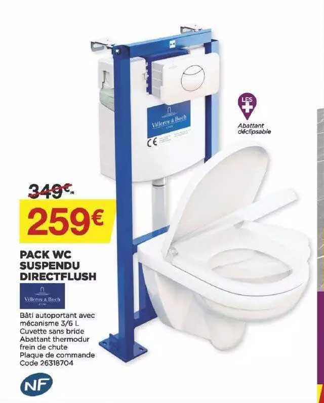 pack wc suspendu directflush