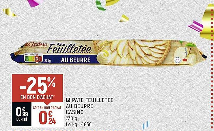 Pâte Feuilletée Au Beurre Casino
