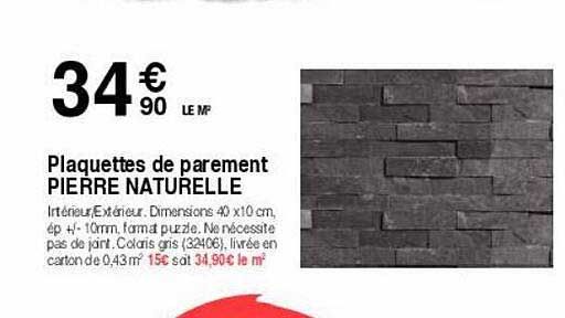 Plaquettes De Parement Pierre Naturelle