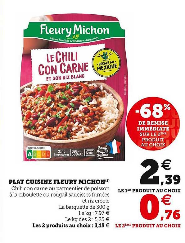 plat cuisiné fleury michon