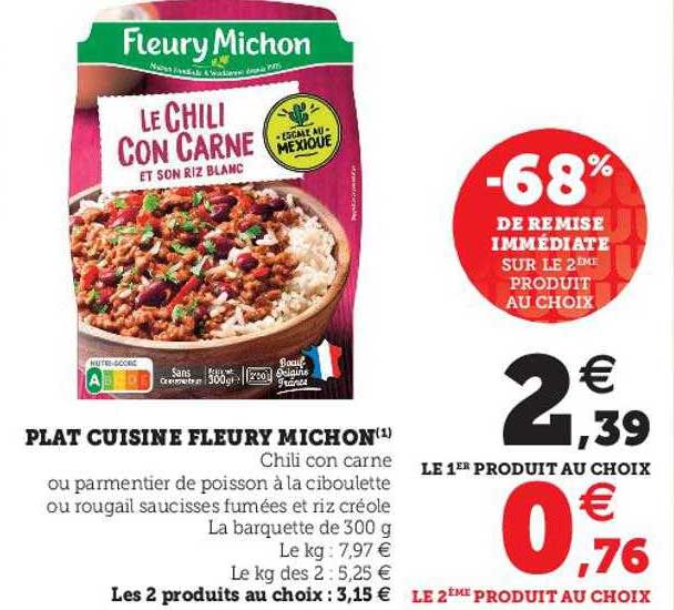 plat cuisiné fleury michon