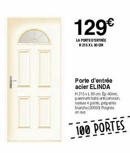 porte d'entrée acier elinda