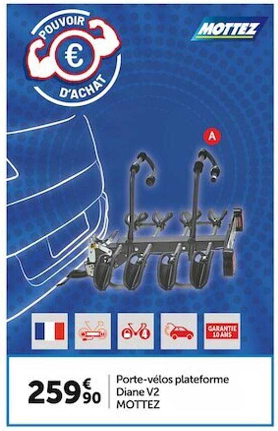 porte-vélos plateforme diane v2 mottez