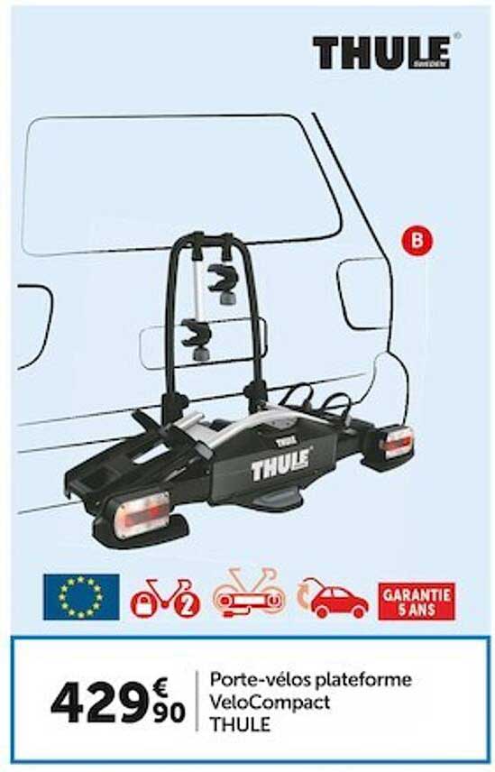 porte-vélos plateforme velocompact thule