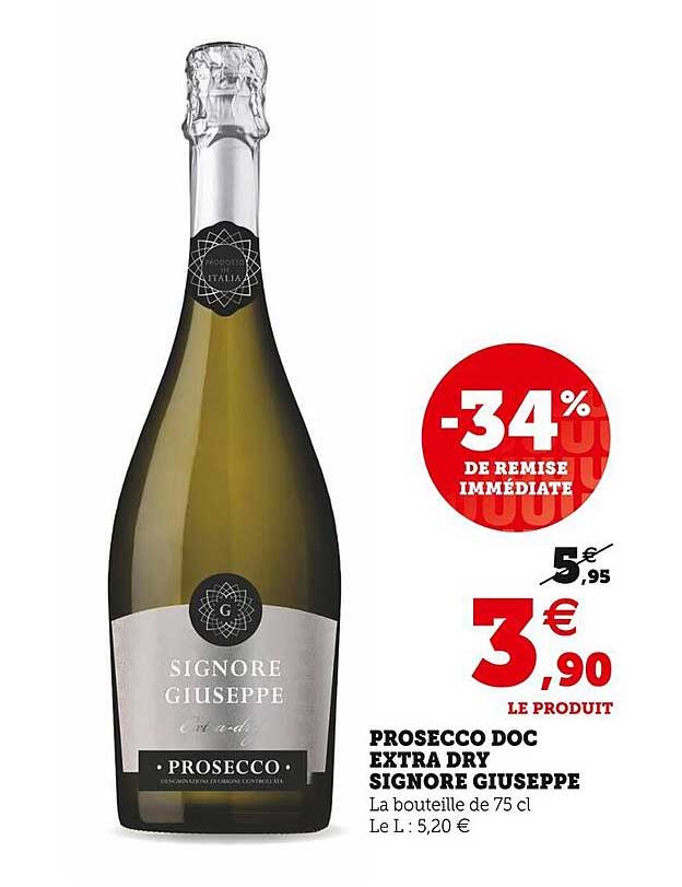 prosecco doc extra dry signore giuseppe