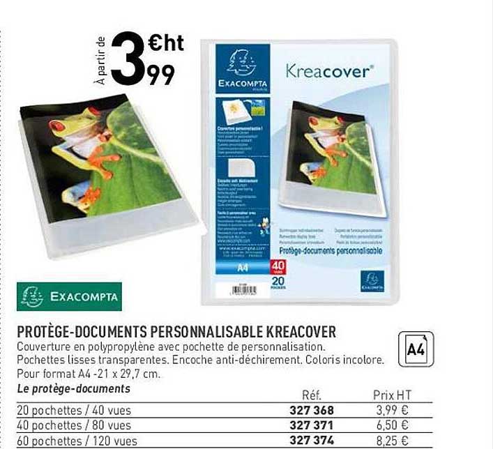 Protège-documents Personnalisable Kreacover