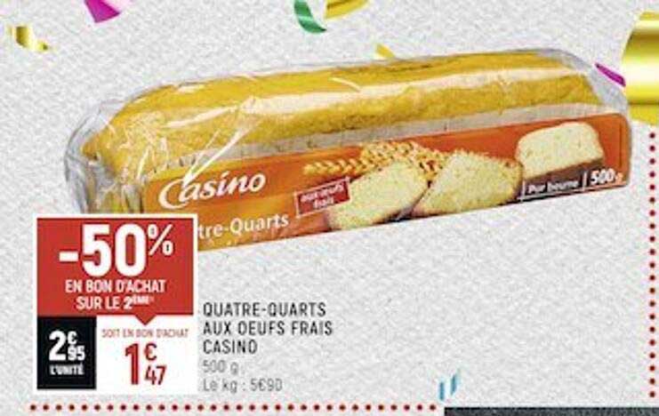 Quatre-quarts Aux Oeufs Frais Casino