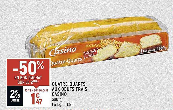 Quatre-quarts Aux Oeufs Frais Casino