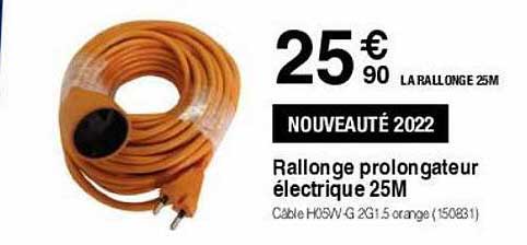 Rallonge Prolongateur électrique 25 M