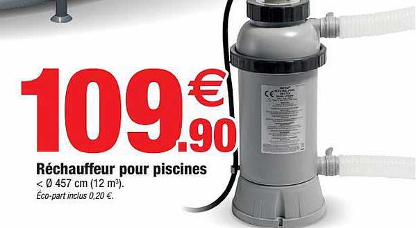 réchauffeur pour piscines