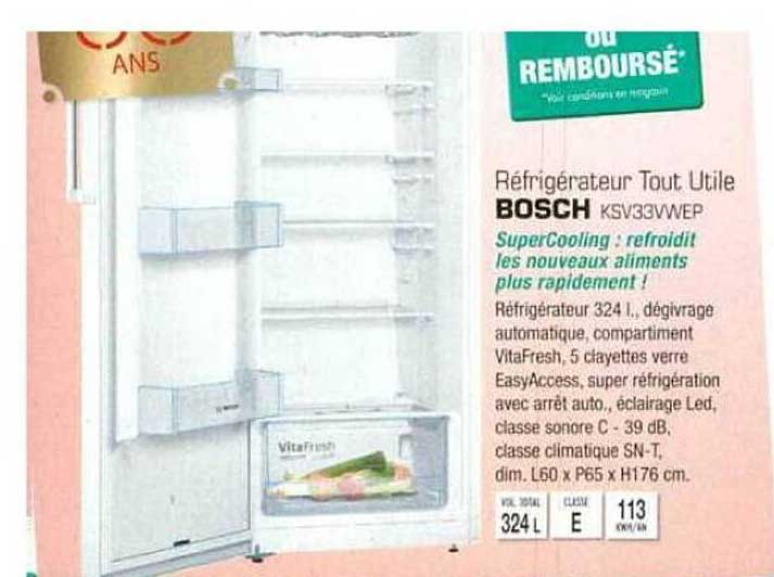 réfrigérateur tout utile bosch
