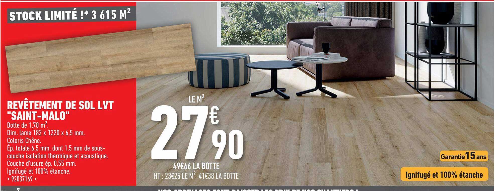 revêtement de sol lvt "saint-malo"