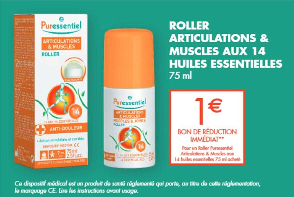 roller articulations & muscles aux 14 huiles essentielles