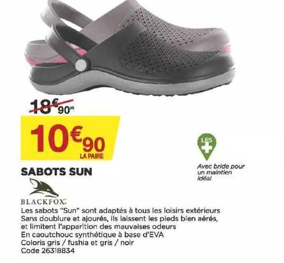 sabots sun blackfox