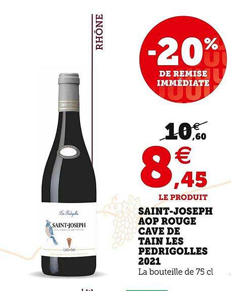 saint-joseph aop rouge cave de tain les pedrigolles 2021