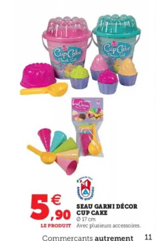 Seau Garni Décor Cup Cake