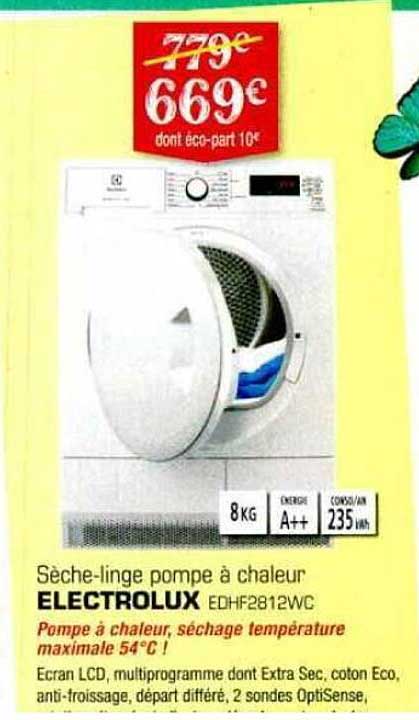 sèche-linge pompe à chaleur electrolux