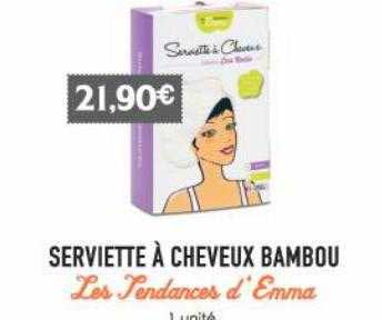 Serviette à Cheveux Bambou