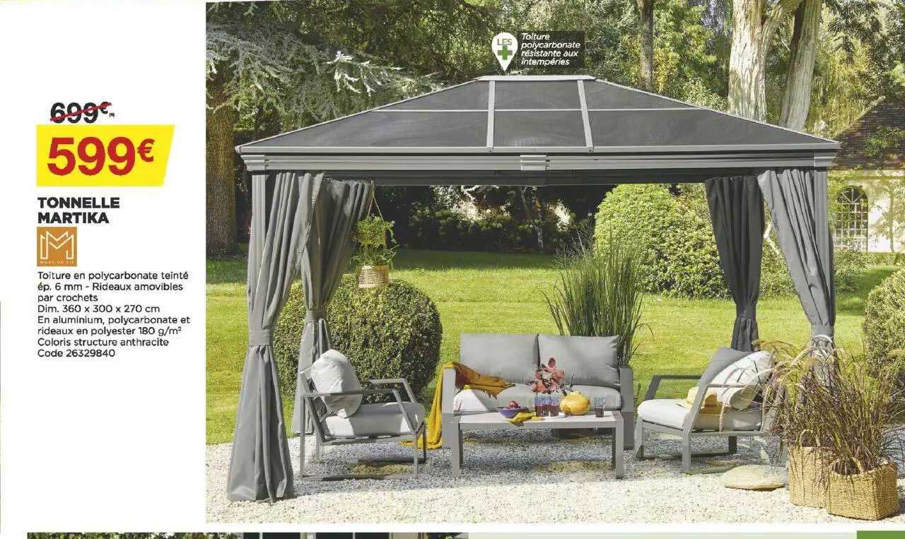 tonnelle martika
